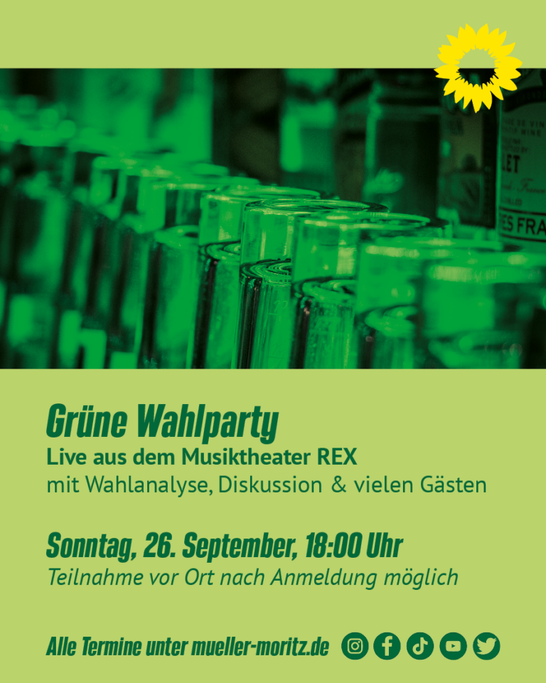 Grüne Wahlparty zur Bundestagswahl