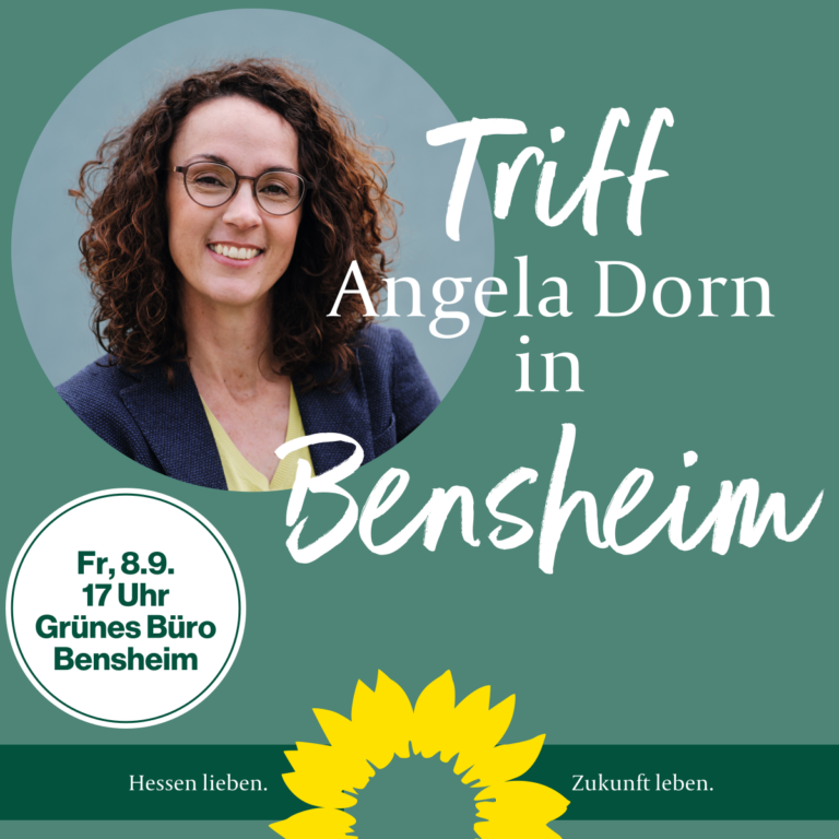 Angela Dorn an der Bergstraße