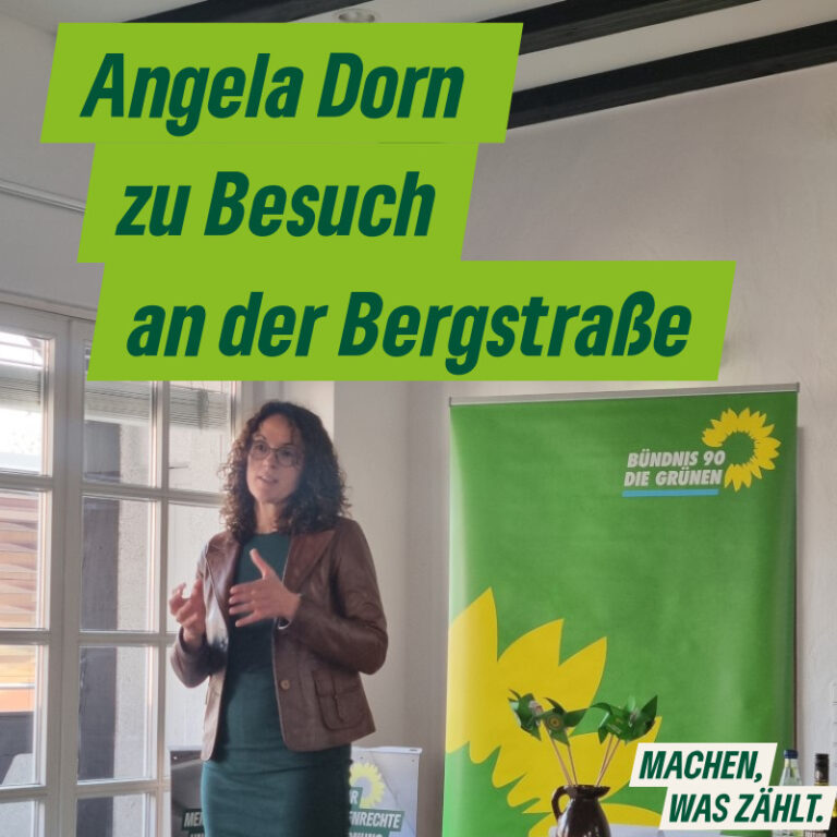 Angela Dorn zu Besuch an der Bergstraße