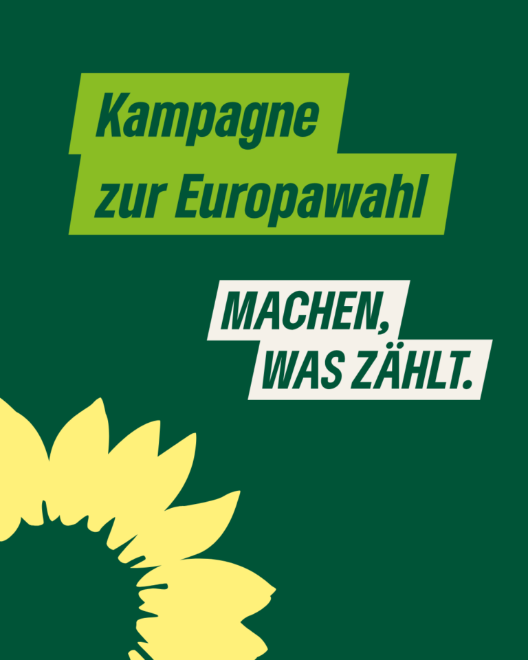Kampagne zur Europawahl 9. Juni 2024