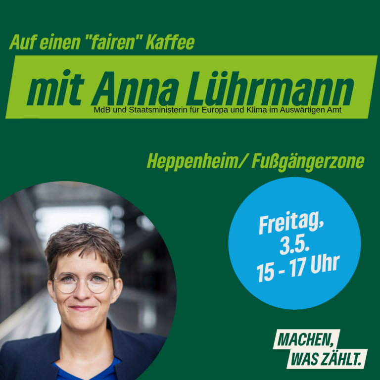 Anna Lührmann zu Besuch in Heppenheim