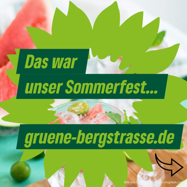 GRÜNES Sommerfest