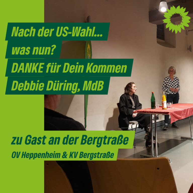 Nach der US-Wahl: Veranstaltung mit Deborah Düring