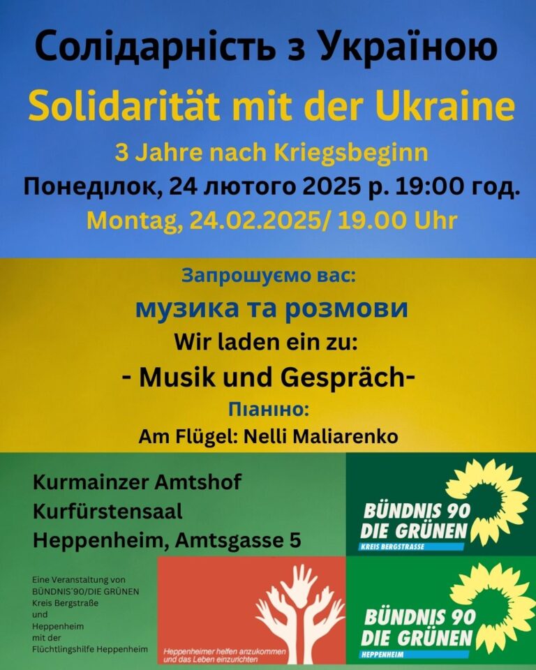 24.2.25: Solidarität mit der Ukraine