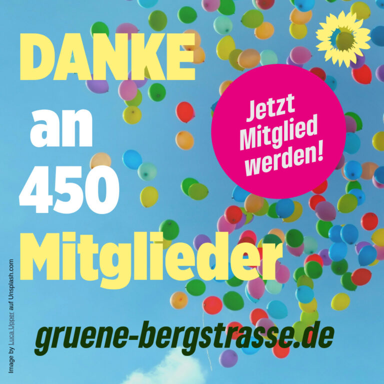 DANKE für 450 Mitglieder