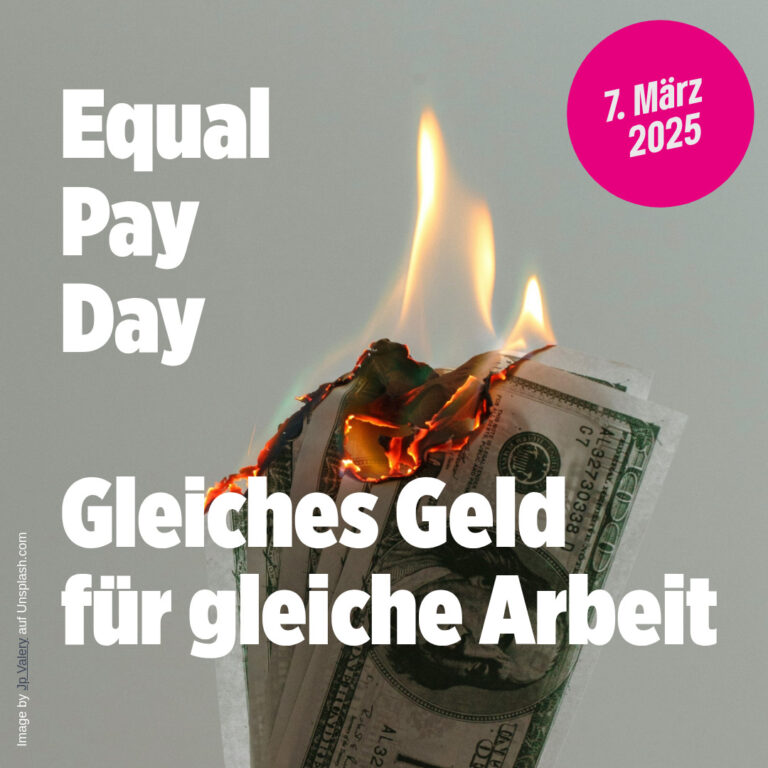 7. März 2025: Equal Pay Day