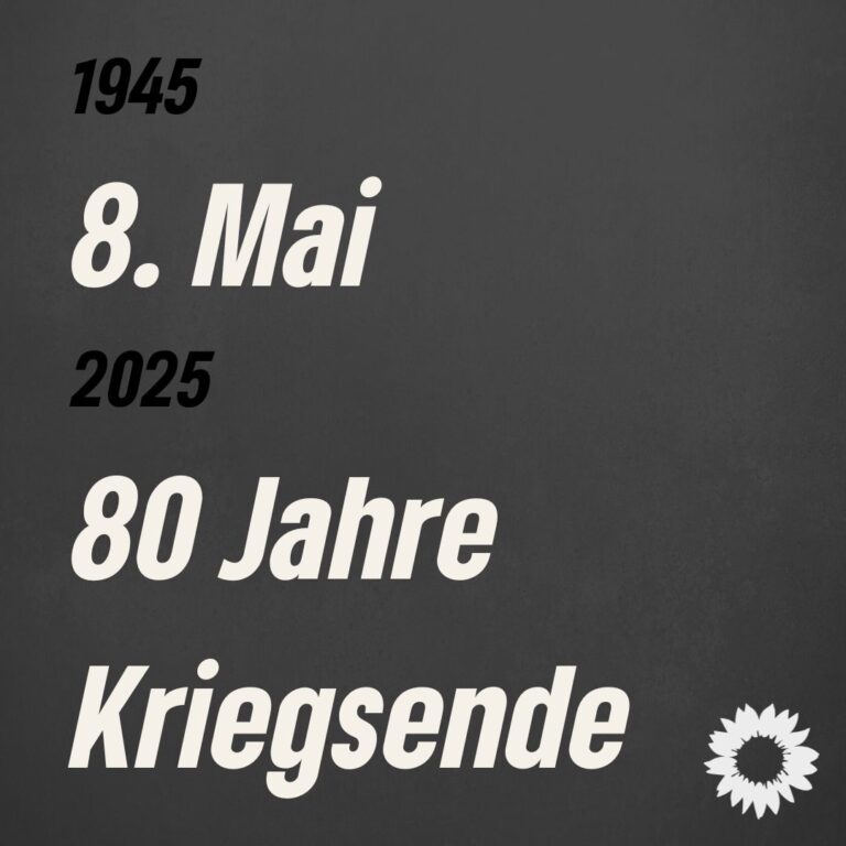 8. Mai: Erinnerung an 80 Jahre Kriegsende
