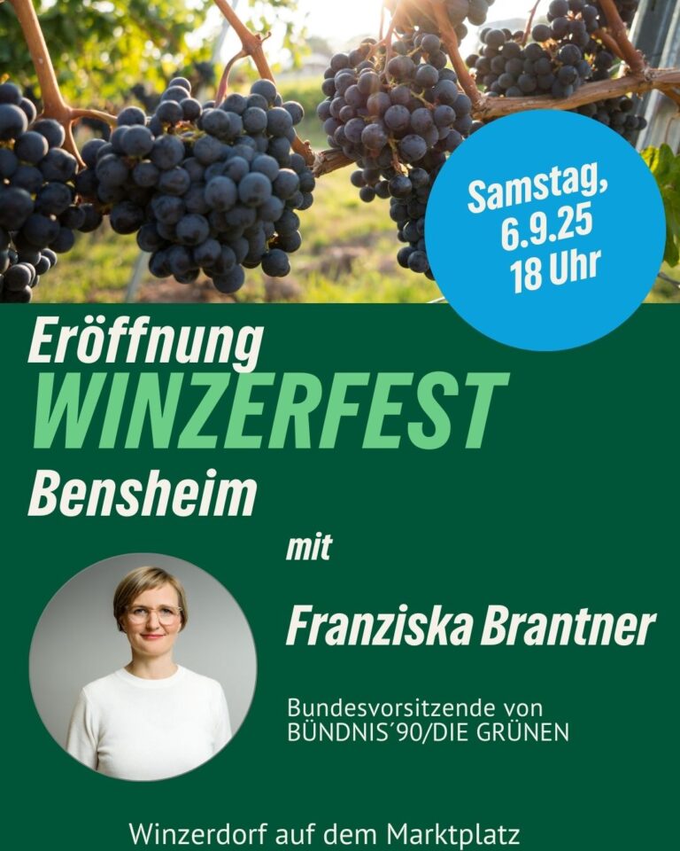Winzerfesteröffnung mit Franziska Brantner