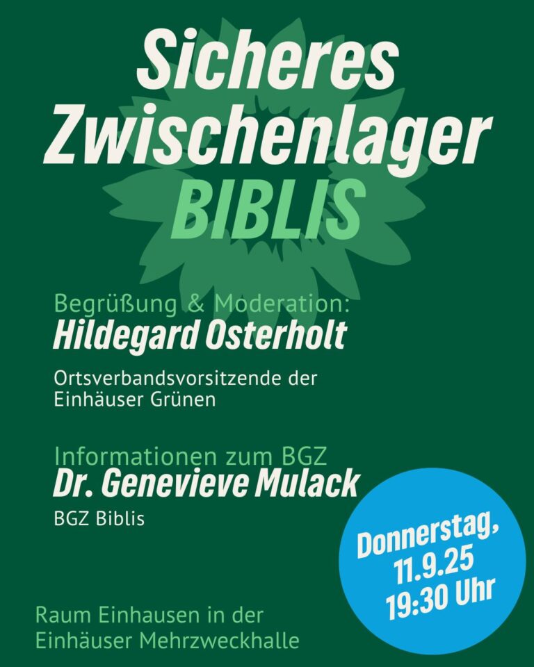 OV Einhausen: Sicheres Zwischenlager Biblis – 11.9.25