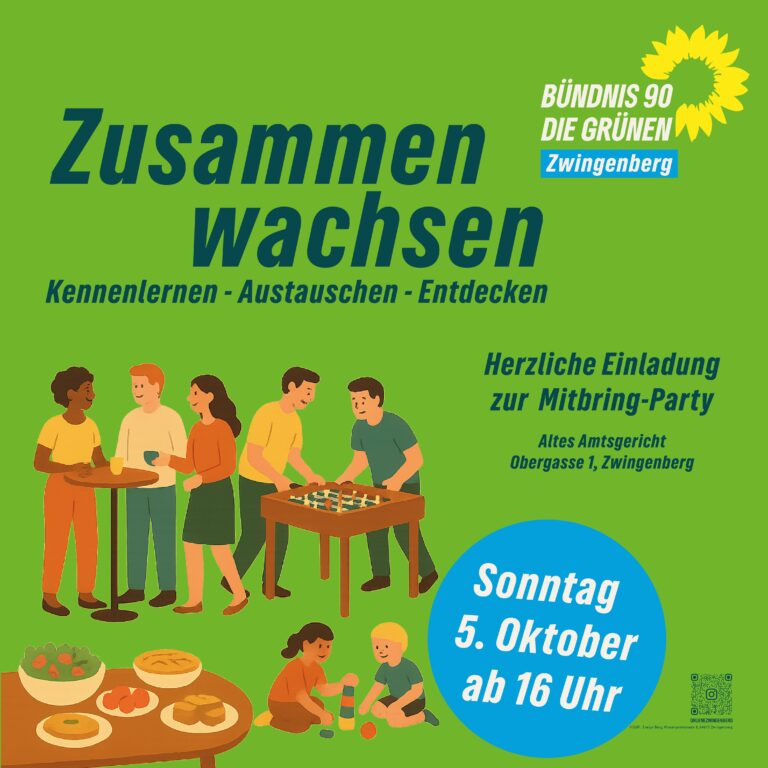 OV Zwingenberg: Mitbringparty „Zusammen wachsen“