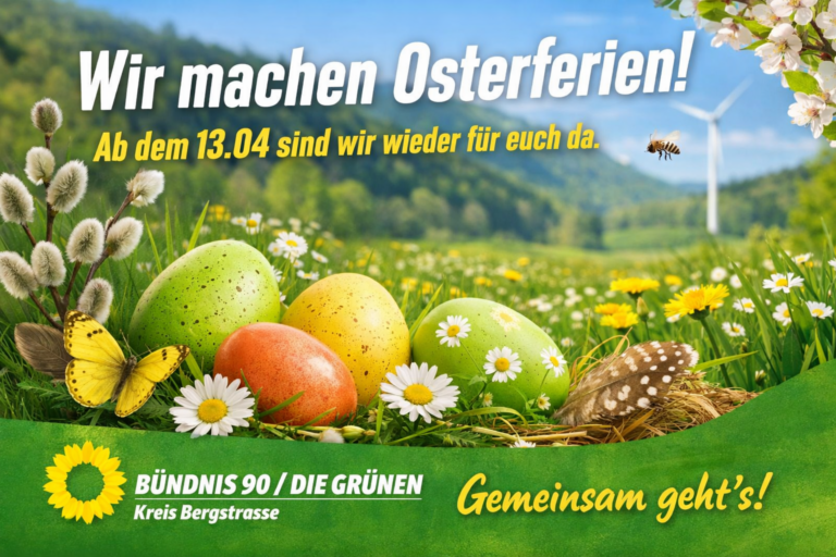 Die Geschäftsstelle macht Osterferien